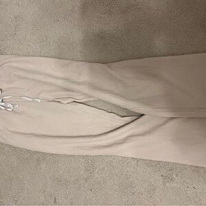 Beige Drawstring Pants